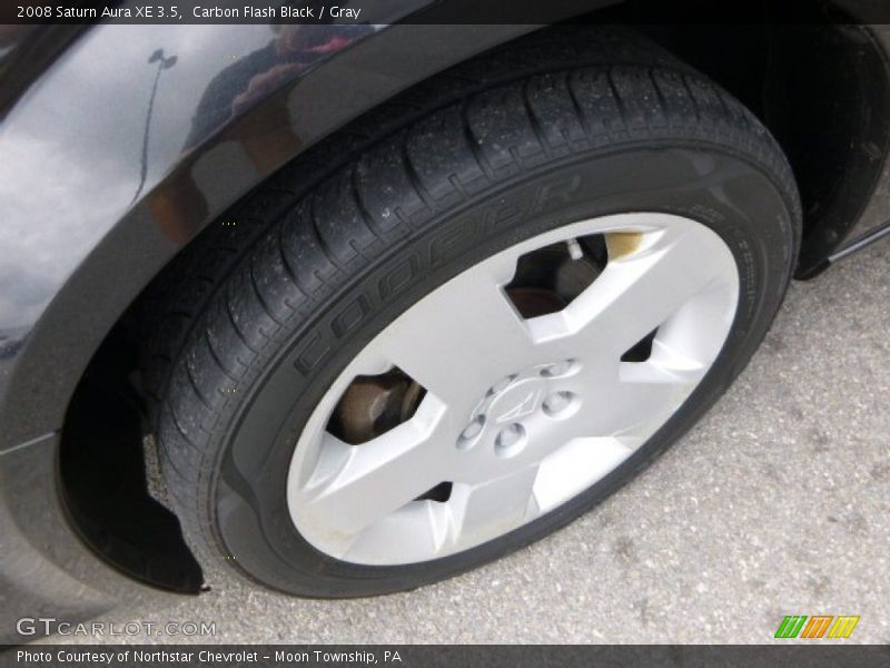 Carbon Flash Black / Gray 2008 Saturn Aura XE 3.5