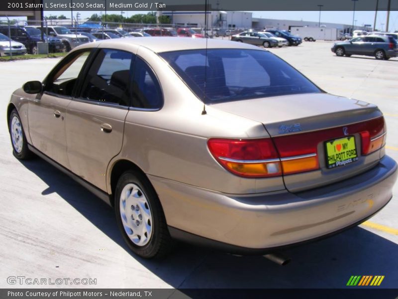 Medium Gold / Tan 2001 Saturn L Series L200 Sedan