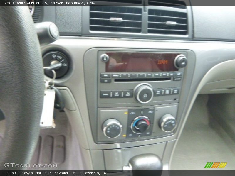 Carbon Flash Black / Gray 2008 Saturn Aura XE 3.5