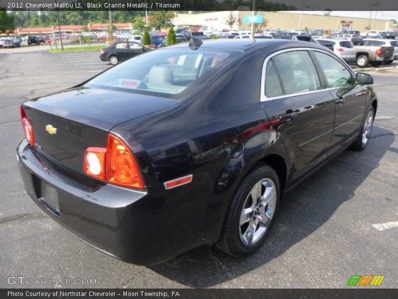 Black Granite Metallic / Titanium 2012 Chevrolet Malibu LS