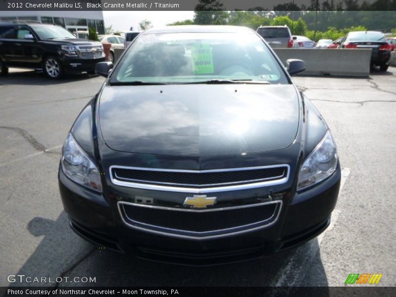 Black Granite Metallic / Titanium 2012 Chevrolet Malibu LS