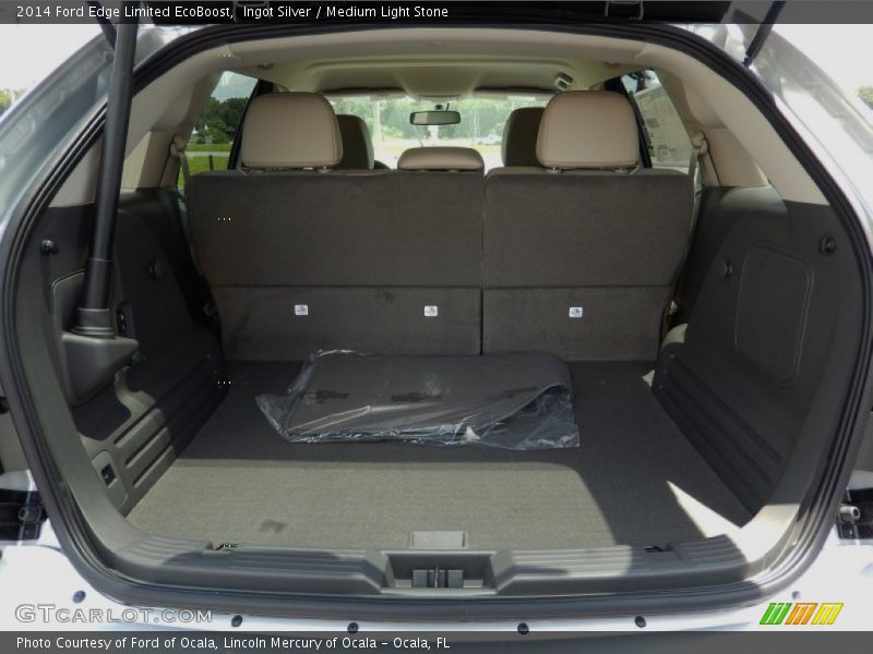Ingot Silver / Medium Light Stone 2014 Ford Edge Limited EcoBoost