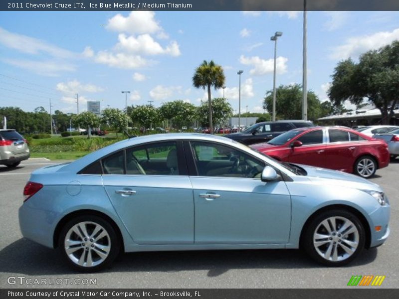 Ice Blue Metallic / Medium Titanium 2011 Chevrolet Cruze LTZ