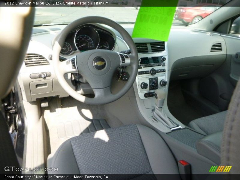 Black Granite Metallic / Titanium 2012 Chevrolet Malibu LS