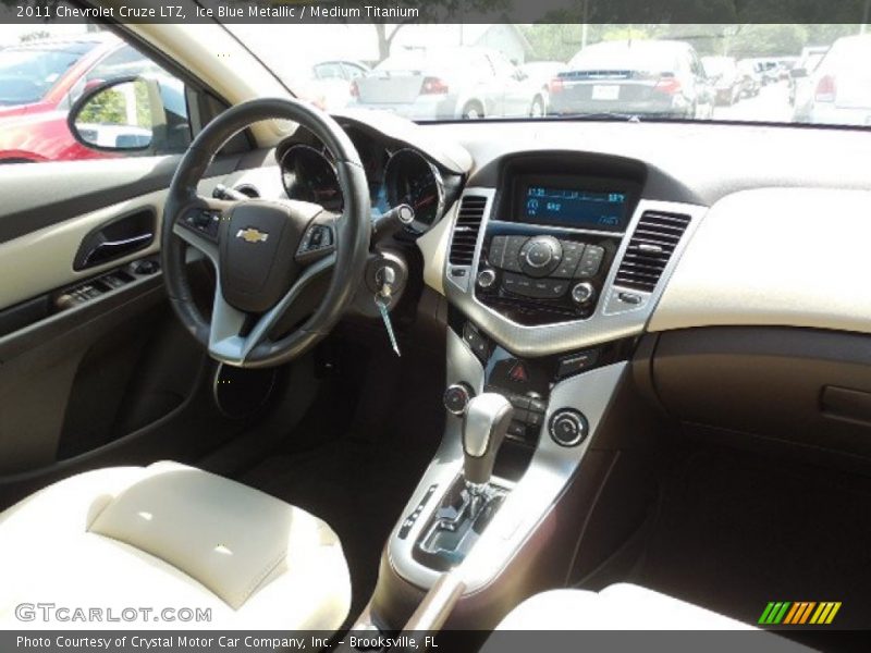 Ice Blue Metallic / Medium Titanium 2011 Chevrolet Cruze LTZ