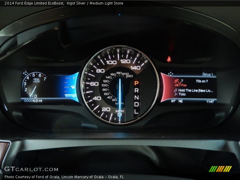 Ingot Silver / Medium Light Stone 2014 Ford Edge Limited EcoBoost