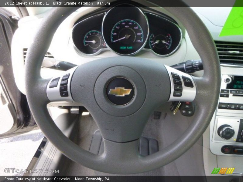 Black Granite Metallic / Titanium 2012 Chevrolet Malibu LS