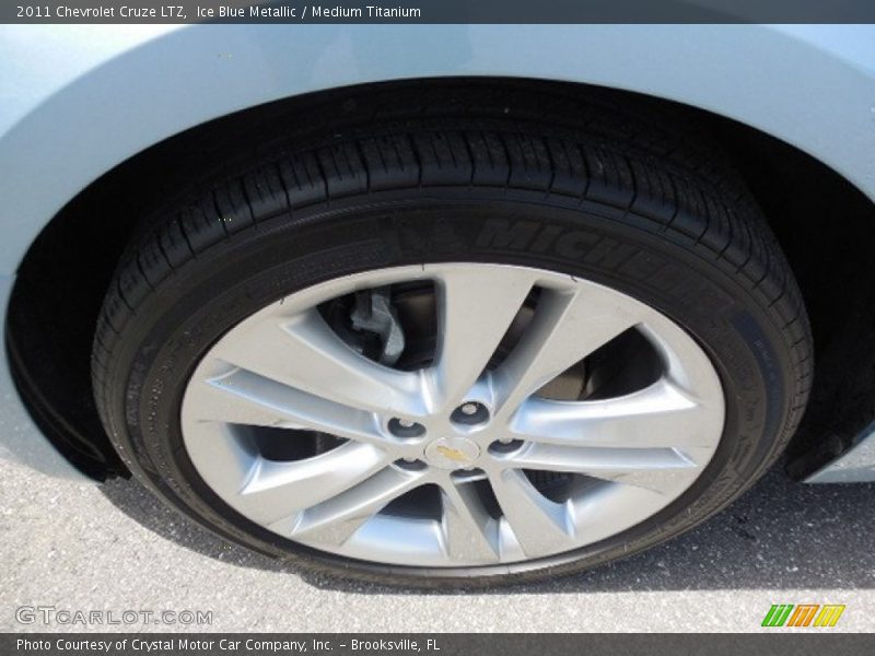 Ice Blue Metallic / Medium Titanium 2011 Chevrolet Cruze LTZ