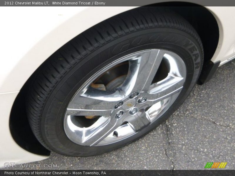 White Diamond Tricoat / Ebony 2012 Chevrolet Malibu LT