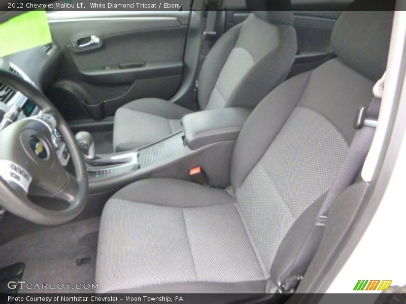 White Diamond Tricoat / Ebony 2012 Chevrolet Malibu LT