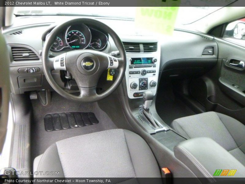 White Diamond Tricoat / Ebony 2012 Chevrolet Malibu LT