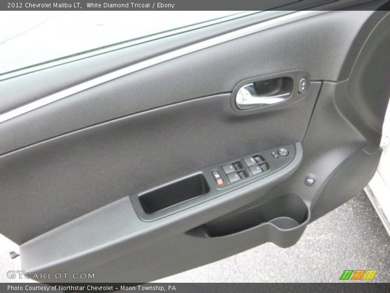 White Diamond Tricoat / Ebony 2012 Chevrolet Malibu LT
