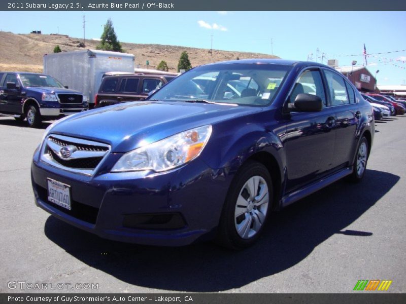 Azurite Blue Pearl / Off-Black 2011 Subaru Legacy 2.5i