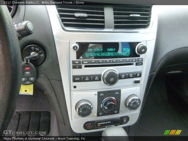 White Diamond Tricoat / Ebony 2012 Chevrolet Malibu LT