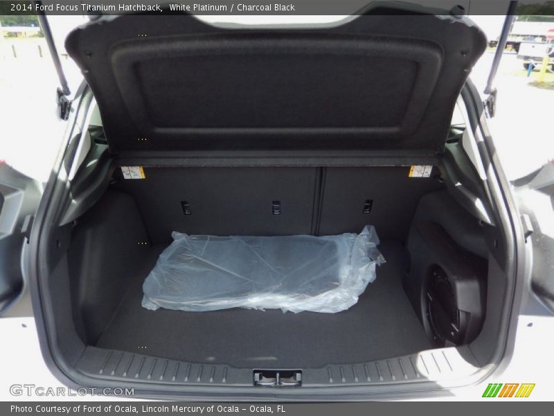 White Platinum / Charcoal Black 2014 Ford Focus Titanium Hatchback