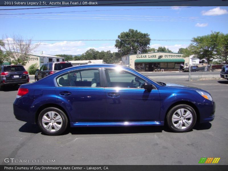 Azurite Blue Pearl / Off-Black 2011 Subaru Legacy 2.5i