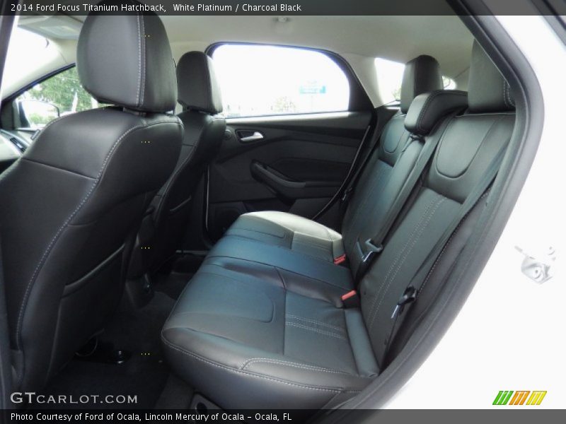 White Platinum / Charcoal Black 2014 Ford Focus Titanium Hatchback