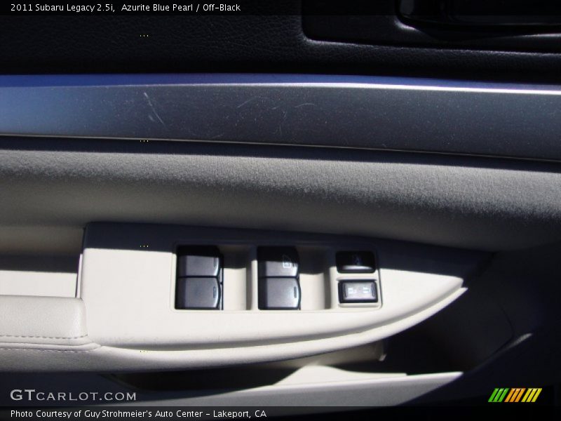 Azurite Blue Pearl / Off-Black 2011 Subaru Legacy 2.5i