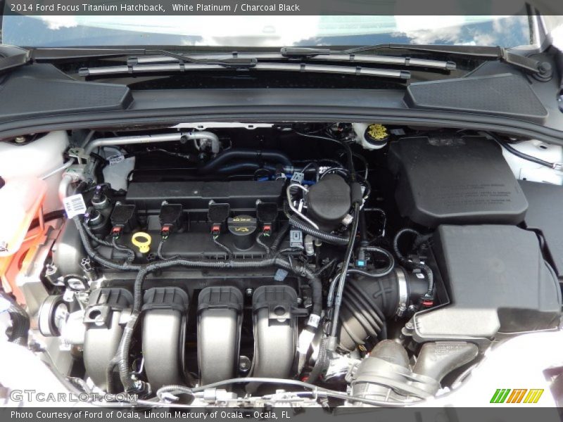 White Platinum / Charcoal Black 2014 Ford Focus Titanium Hatchback