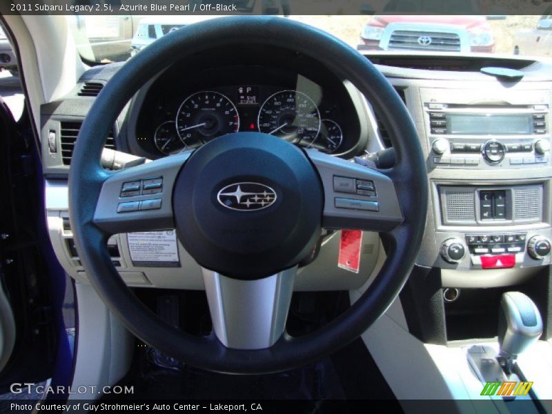 Azurite Blue Pearl / Off-Black 2011 Subaru Legacy 2.5i