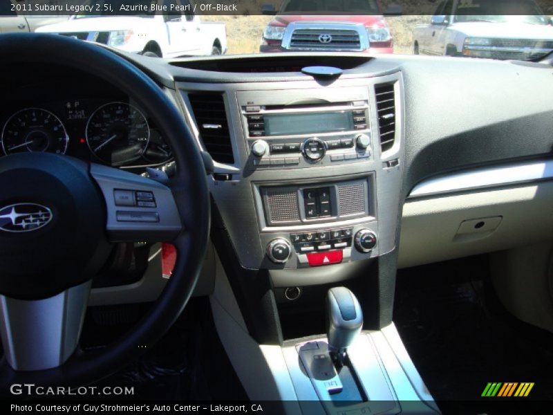 Azurite Blue Pearl / Off-Black 2011 Subaru Legacy 2.5i