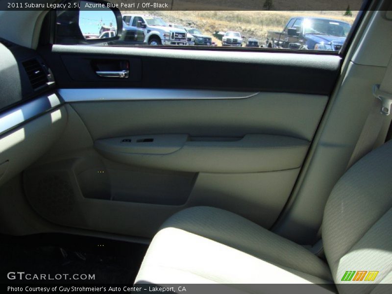 Azurite Blue Pearl / Off-Black 2011 Subaru Legacy 2.5i