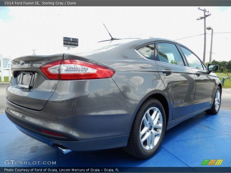 Sterling Gray / Dune 2014 Ford Fusion SE