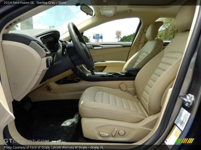 Sterling Gray / Dune 2014 Ford Fusion SE
