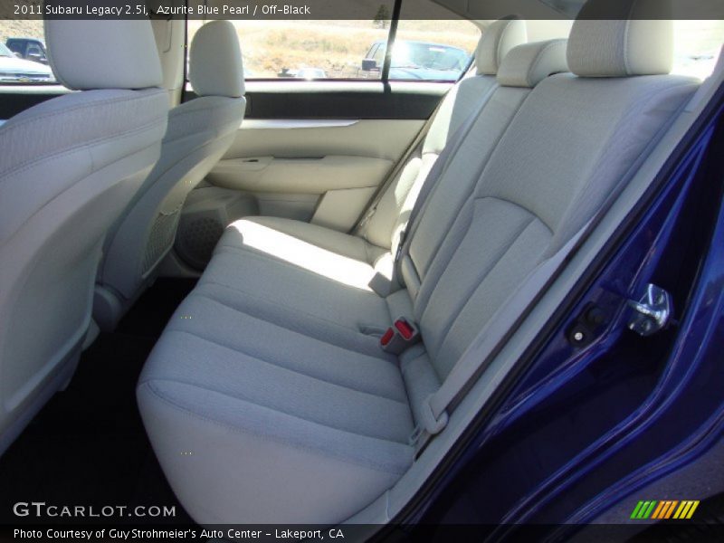 Azurite Blue Pearl / Off-Black 2011 Subaru Legacy 2.5i