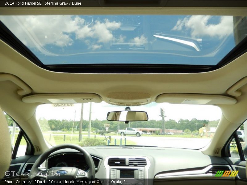 Sterling Gray / Dune 2014 Ford Fusion SE