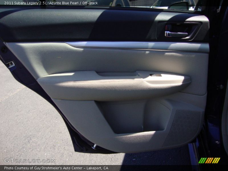 Azurite Blue Pearl / Off-Black 2011 Subaru Legacy 2.5i