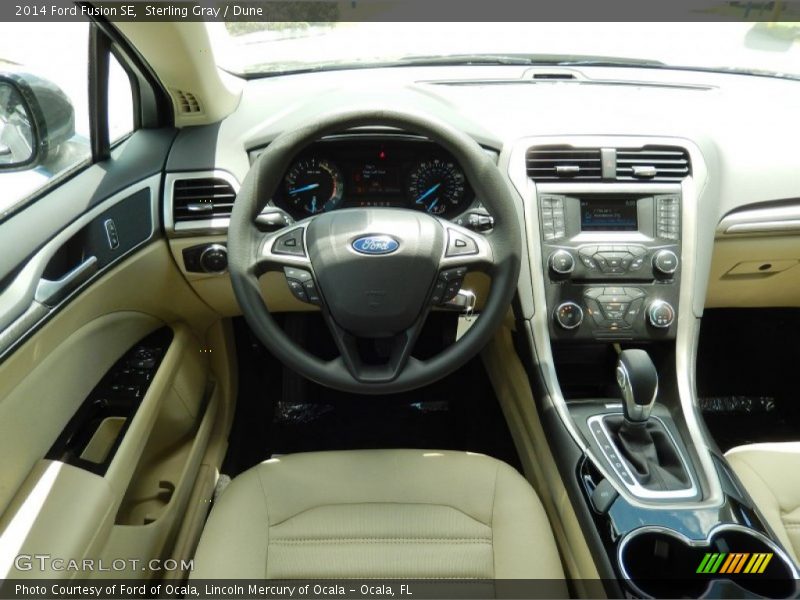 Sterling Gray / Dune 2014 Ford Fusion SE