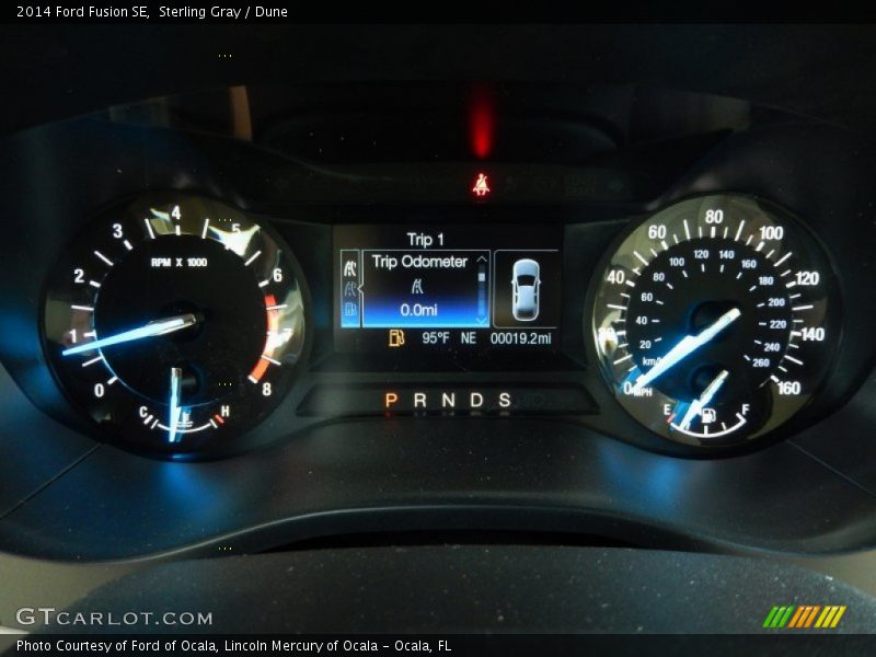 Sterling Gray / Dune 2014 Ford Fusion SE