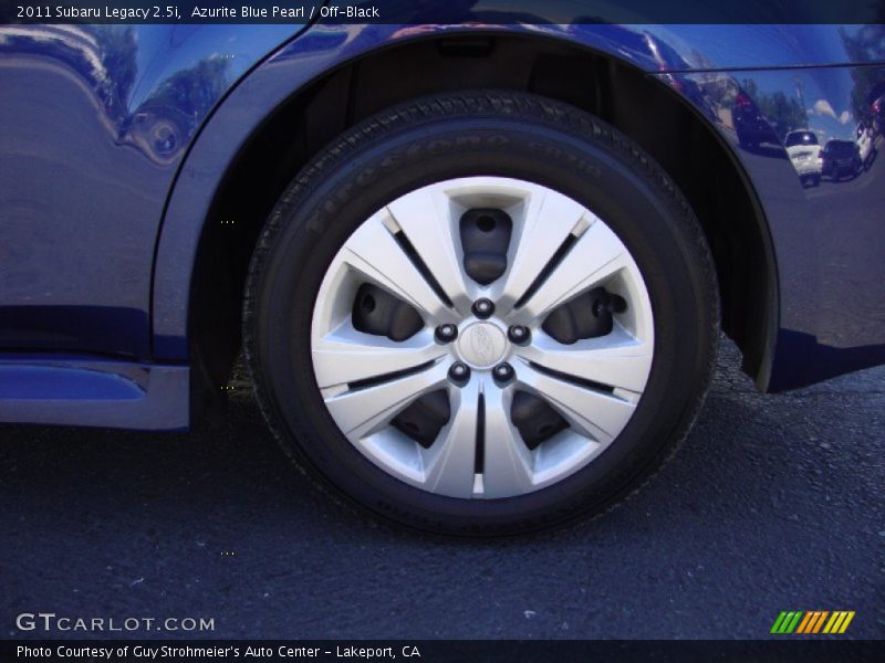 Azurite Blue Pearl / Off-Black 2011 Subaru Legacy 2.5i