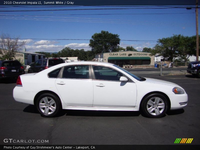 Summit White / Gray 2010 Chevrolet Impala LS
