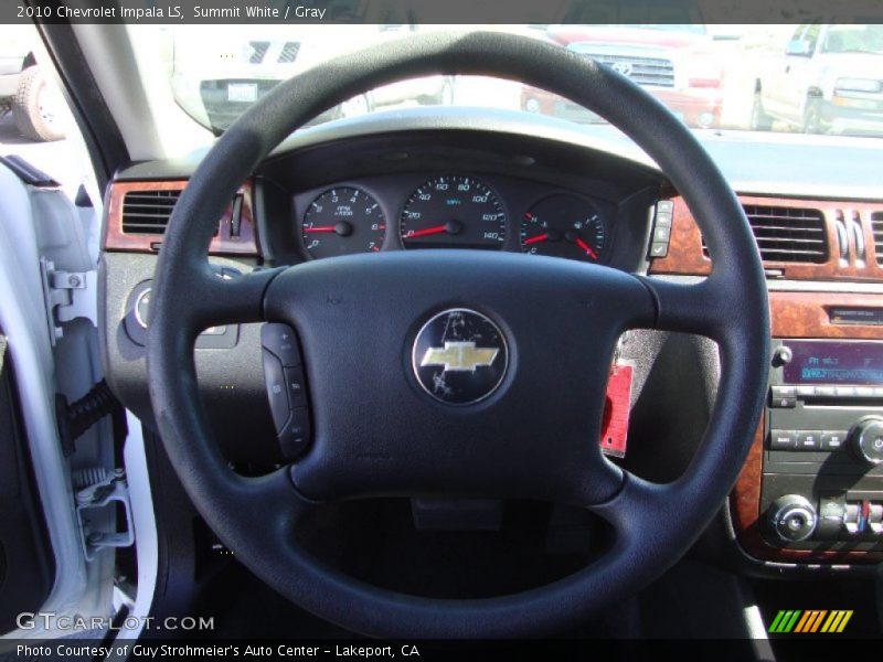 Summit White / Gray 2010 Chevrolet Impala LS