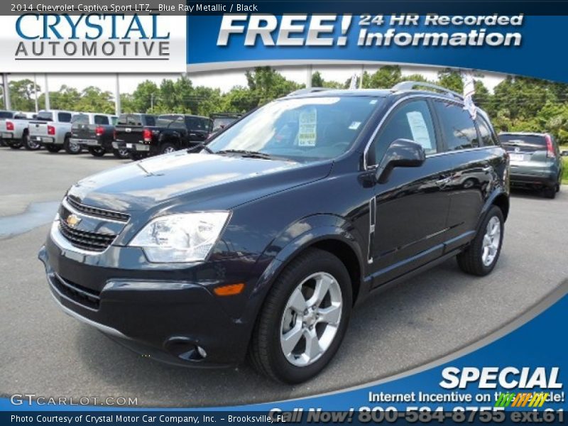 Blue Ray Metallic / Black 2014 Chevrolet Captiva Sport LTZ