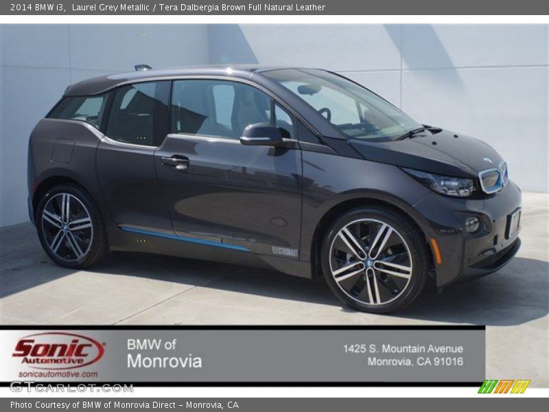 Laurel Grey Metallic / Tera Dalbergia Brown Full Natural Leather 2014 BMW i3