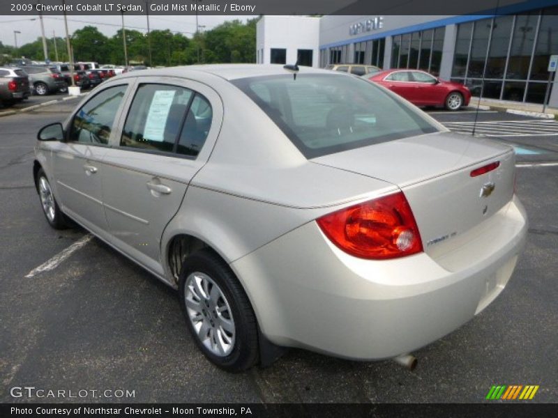 Gold Mist Metallic / Ebony 2009 Chevrolet Cobalt LT Sedan