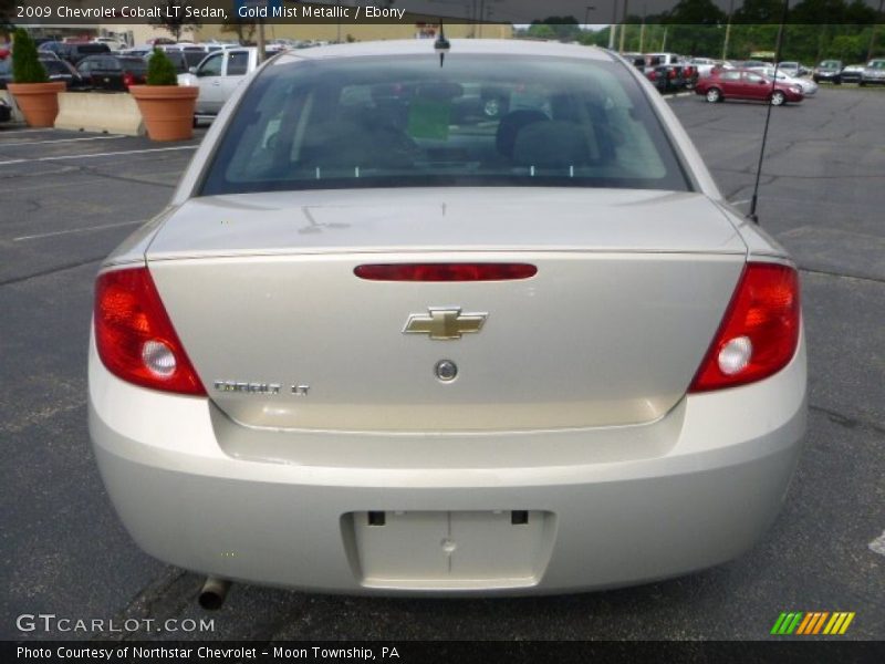 Gold Mist Metallic / Ebony 2009 Chevrolet Cobalt LT Sedan