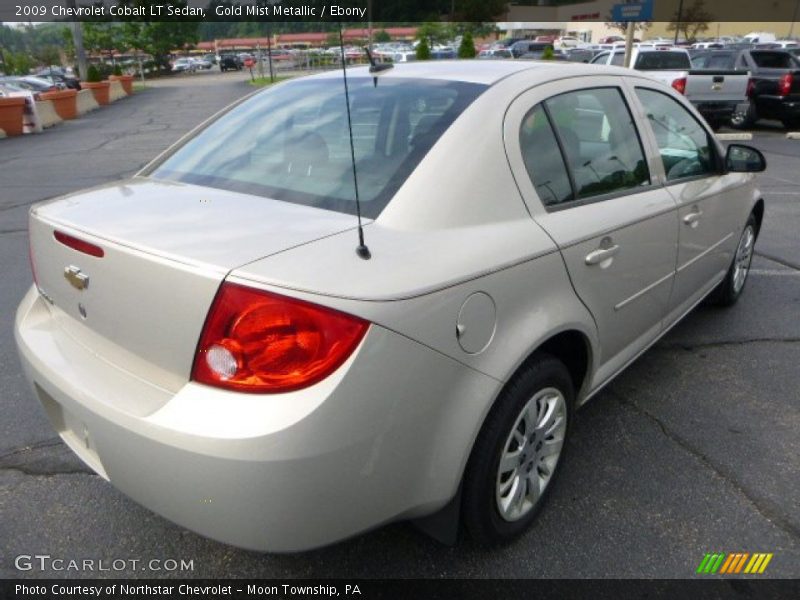Gold Mist Metallic / Ebony 2009 Chevrolet Cobalt LT Sedan