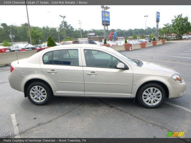 Gold Mist Metallic / Ebony 2009 Chevrolet Cobalt LT Sedan