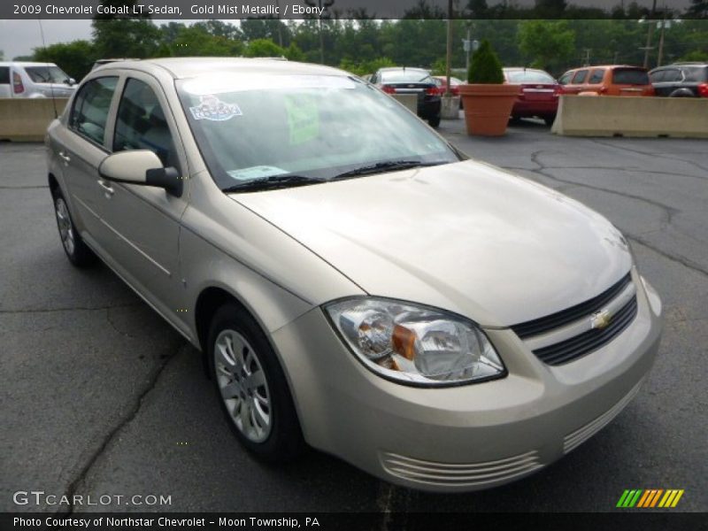Gold Mist Metallic / Ebony 2009 Chevrolet Cobalt LT Sedan