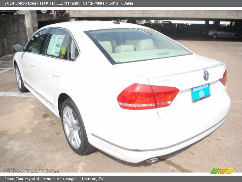 Candy White / Cornsilk Beige 2014 Volkswagen Passat TDI SEL Premium