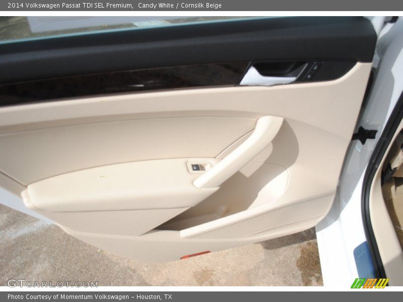 Candy White / Cornsilk Beige 2014 Volkswagen Passat TDI SEL Premium