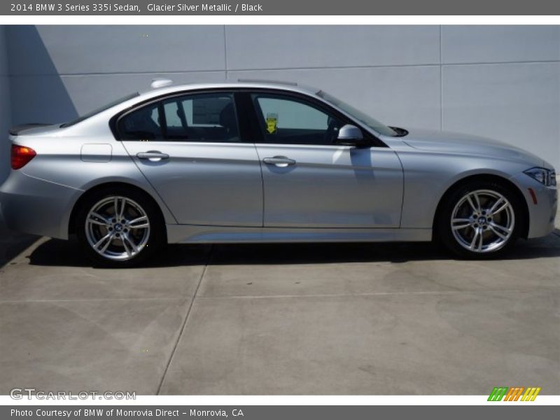 Glacier Silver Metallic / Black 2014 BMW 3 Series 335i Sedan