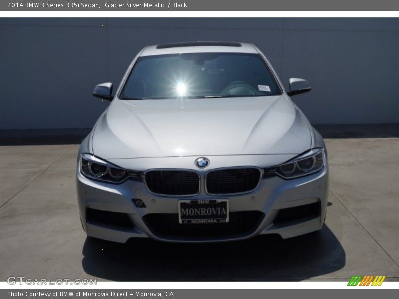 Glacier Silver Metallic / Black 2014 BMW 3 Series 335i Sedan
