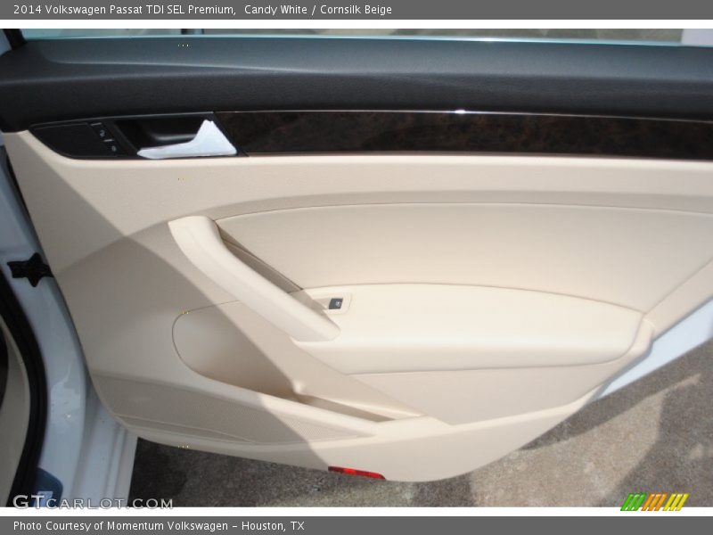 Candy White / Cornsilk Beige 2014 Volkswagen Passat TDI SEL Premium