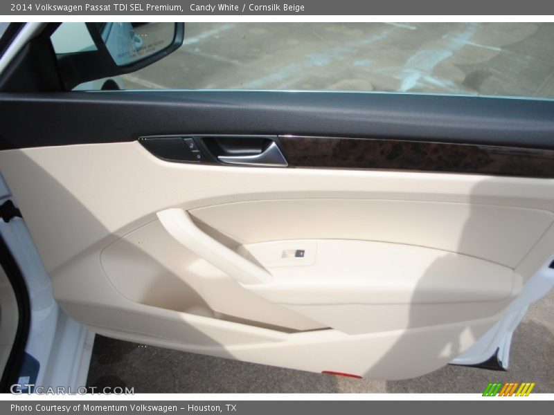 Candy White / Cornsilk Beige 2014 Volkswagen Passat TDI SEL Premium
