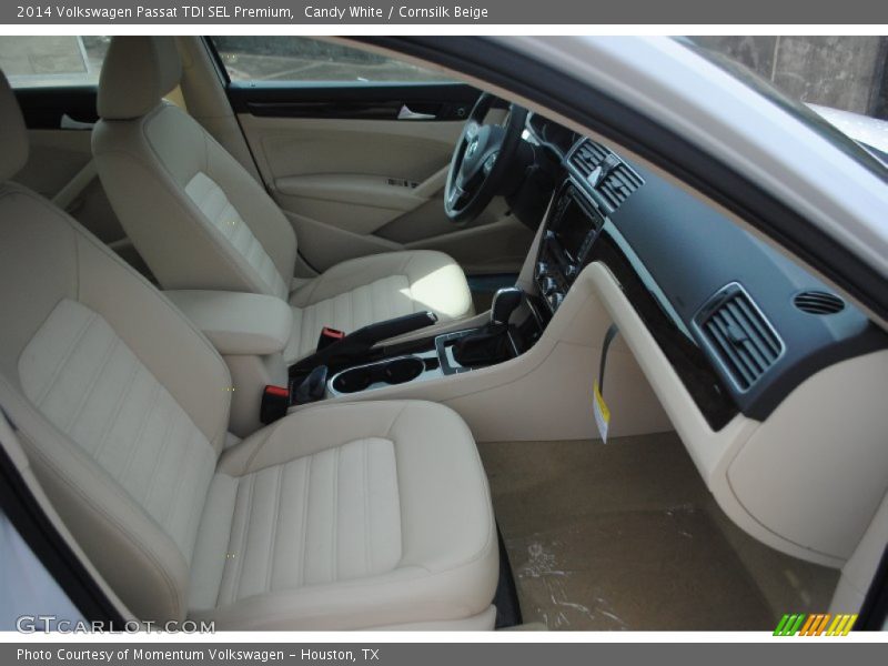 Candy White / Cornsilk Beige 2014 Volkswagen Passat TDI SEL Premium